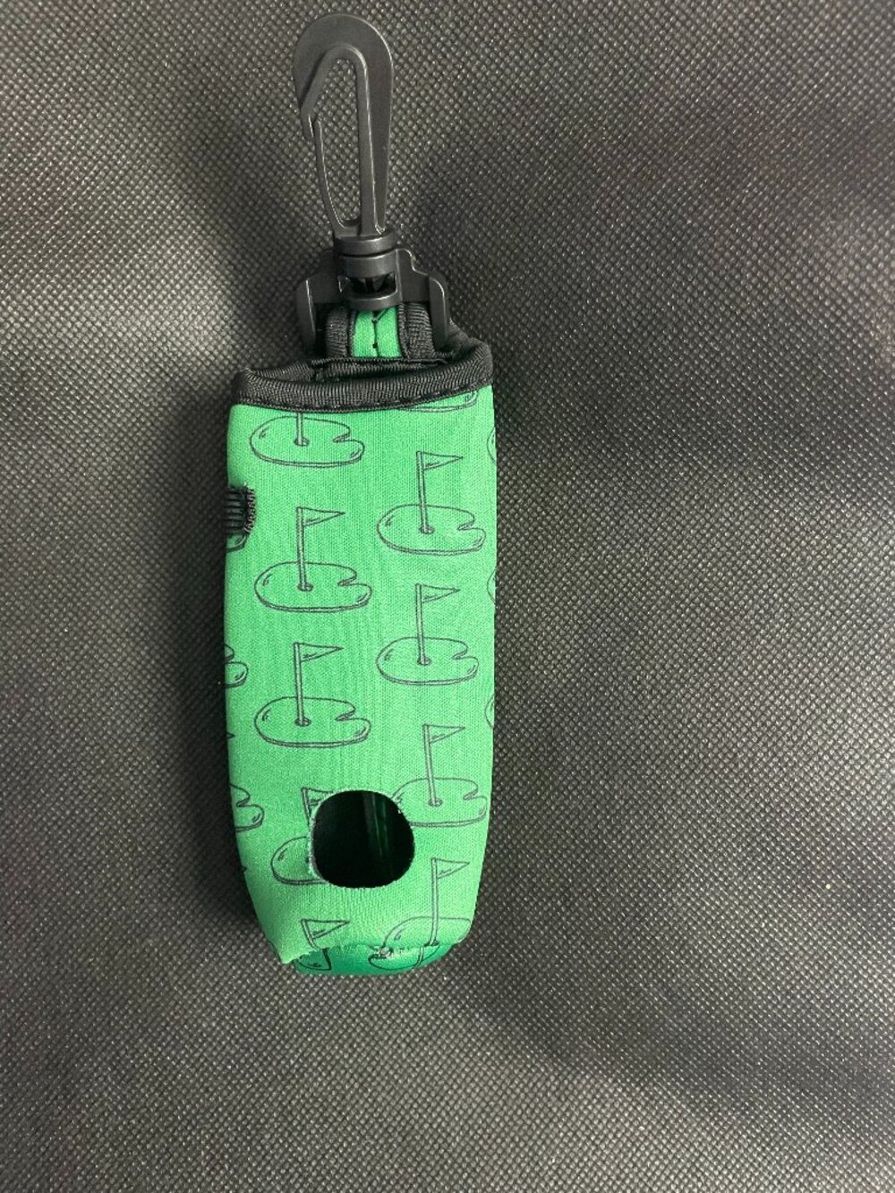 tee & golf ball holder (holds 3 tees and 3 golf balls)